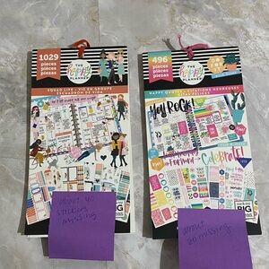 Set of 2 - The Happy Planner Stickers - Squad Life & Happy Quotes